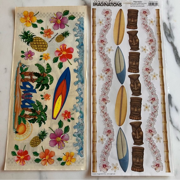 20 pages Summer Fun 12x12 paper with coordinated stickers - Picture 3 of 5